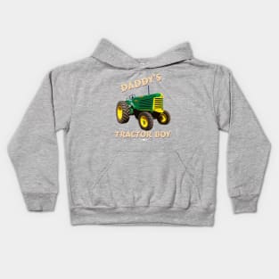 Daddy's tractor boy Kids Hoodie